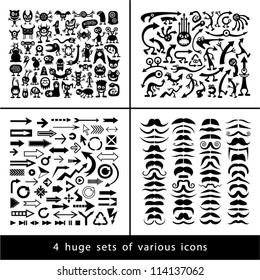 4 huge sets of various icons.