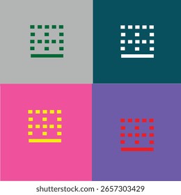 4 icon design with multiple colour for your website.