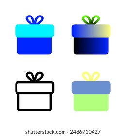 4 icons birthday party packs