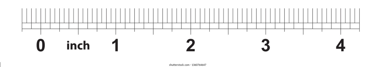 four inches ruler