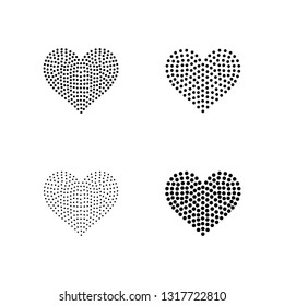 4 inch wide vector heart blackline for Rhinestones or Studs