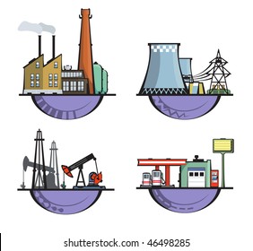 4 industrial structure logos