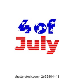 4 July celebration day illustration