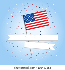 4 july celebration greeting card