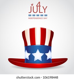 4 of July celebration hat icon.