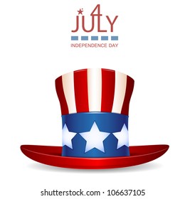 4 of July celebration hat icon.