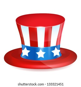 4 of July celebration hat icon.