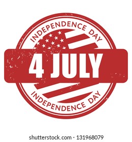 4 July Independence Day stamp