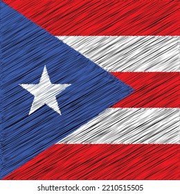 4 July Puerto Rico Independence Day Flag Design