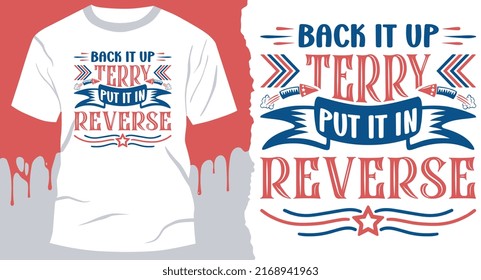 4 July T-Shirt Design vector