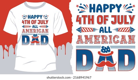 4 July T-Shirt Design vector