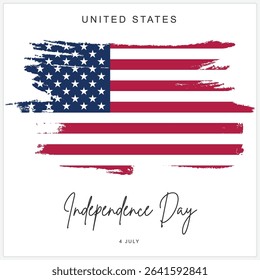 4 July USA independence day social media post banner poster template