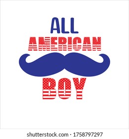 4 of July Vector. American patriotic design