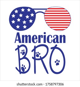 4 of July Vector. American patriotic design