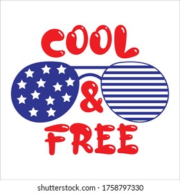 4 of July Vector. American patriotic design