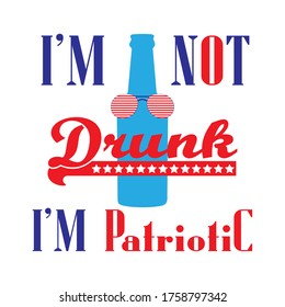 4 of July Vector. American patriotic design