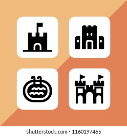 4 kids icons in vector set. swim and toy illustration for web and graphic design