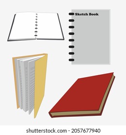 4 tipos de paquetes vectoriales de colección de plumas