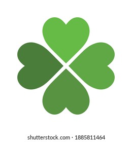 4 Leaf Clover Illustration Logo