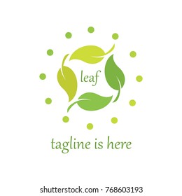 4 Leaf Logo Template Vector Design