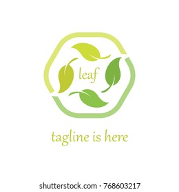 4 Leaf Logo Template Vector Design