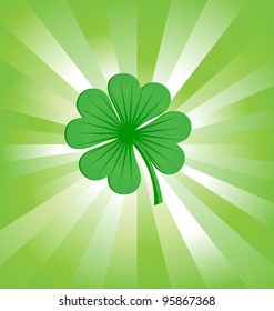 4 leaves luck clover green