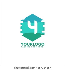 4 Letter Property and Construction Logo design for business corporate sign