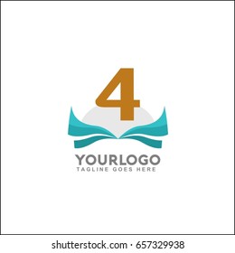 4 letter sunset beach typography logo for t-shirt graphics, vectors, surf, and store business