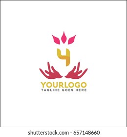 4 letter vector set of trendy linear icon and logo design. Massage center and relax brand identity