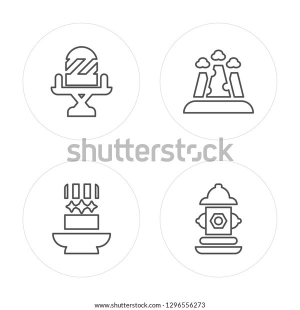 4 Line Director Chair Hat Grand Stock Vector Royalty Free