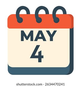 4 may calendar vector on white background
Vector calendar with date