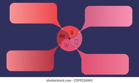 4 infografías mínimas sin números 