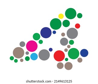 4 number creative design vector template