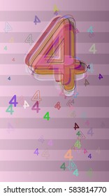 4 Number idea design