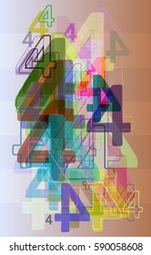 4 Number idea vector