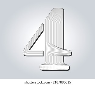 4 numeric guilloches design used gift cheque and money 