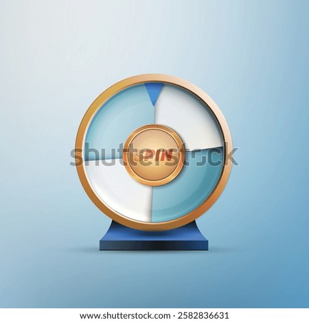 4 options spin wheel or fortune wheel