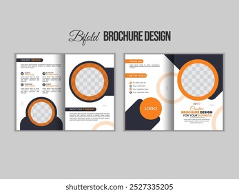 4 pages company profile brochure template. Modern corporate brochure template.
