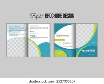 4 pages company profile brochure template. Modern corporate brochure template.
