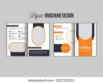 4 pages company profile brochure template. Modern corporate brochure template.
