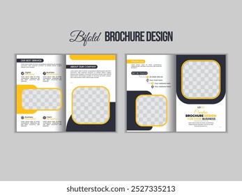4 pages company profile brochure template. Modern corporate brochure template.

