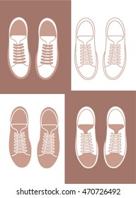4 pairs of sneakers