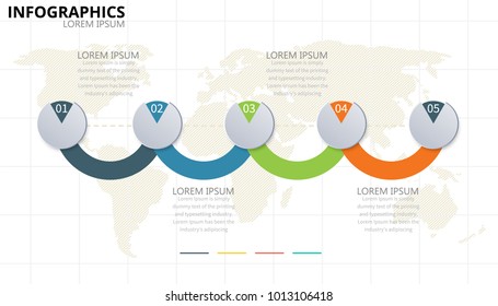 4 Parts infographic design vector and marketing icons can be used