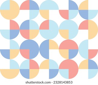 4 pastel color seamless pattern background. orange light orange blue light blue pastel color, vector illustration.