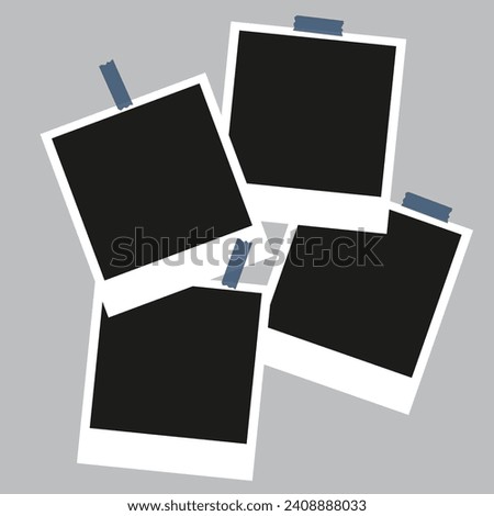 4 photo collage template. vector illustration, new collections