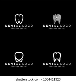 4 Premade Dental Logos 