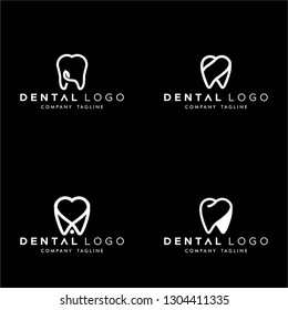 4 Premade Dental Logos 