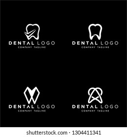 4 Premade Dental Logos 
