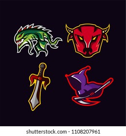 4 premium sport logo pack template