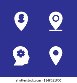 4 profile icon set with placeholder and profile vector illustration for graphic design and web